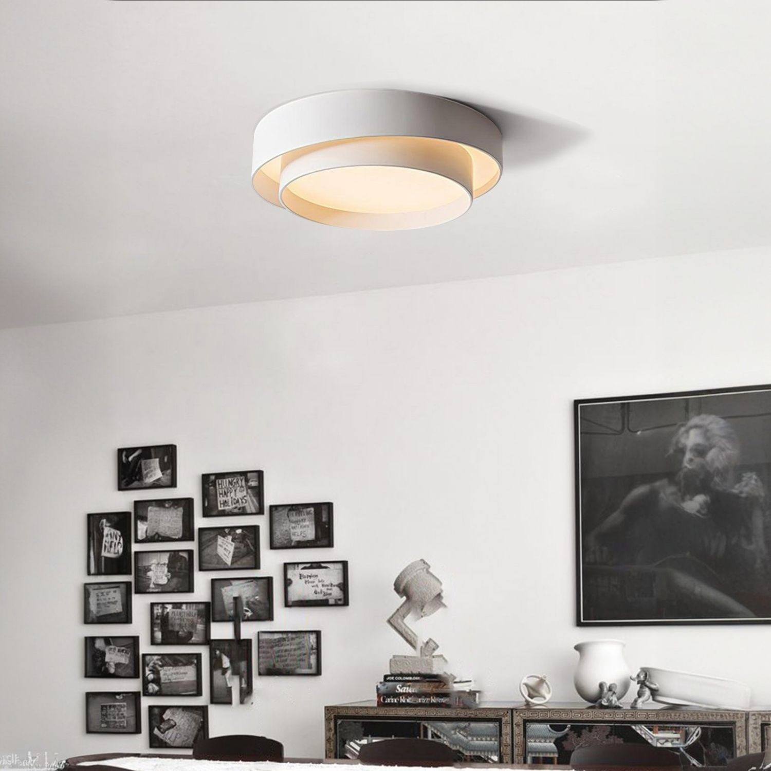 Modern Minimalist Melody Disc Ceiling Light KL24