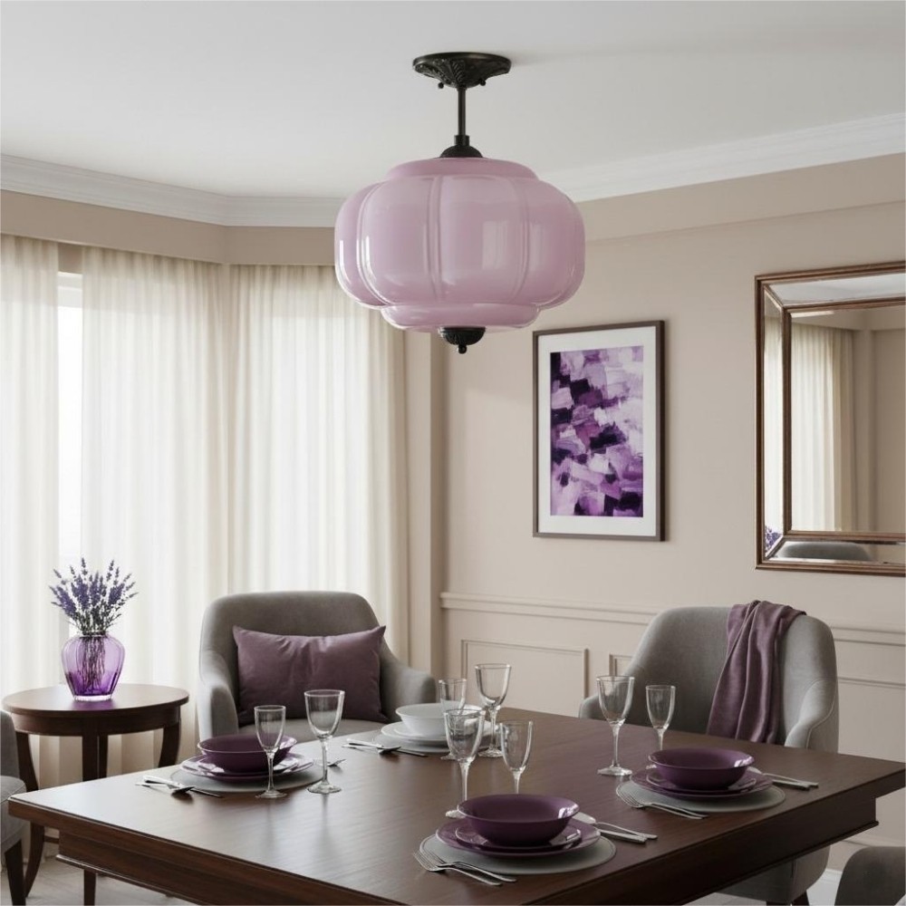 Retro Glass Eloise Pendant Light For Kitchen Island KL801