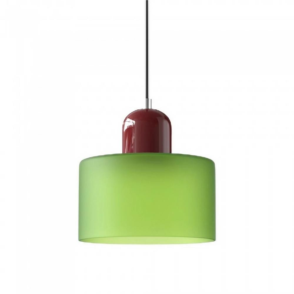 Morandi Cylinder Stained Glass Pendant Light KL17