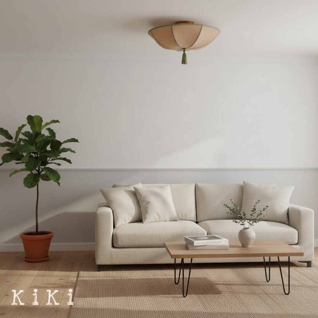 Valoflor Fabric Petal Silhouette Ceiling Lamp - Stylish Elegant Lighting for Living Room KL2130