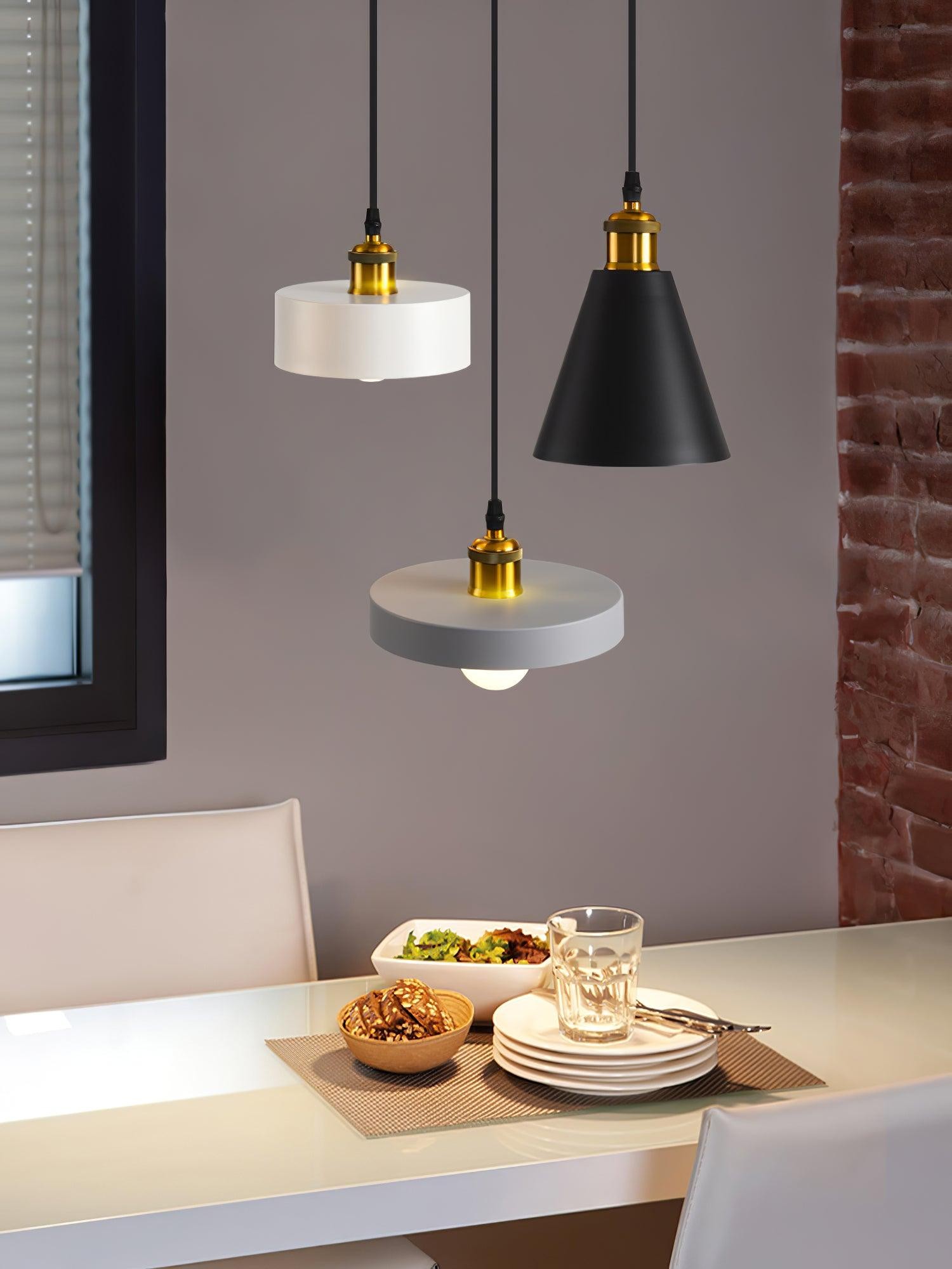 Modern Resin Geometric Pendant Lamp KL607