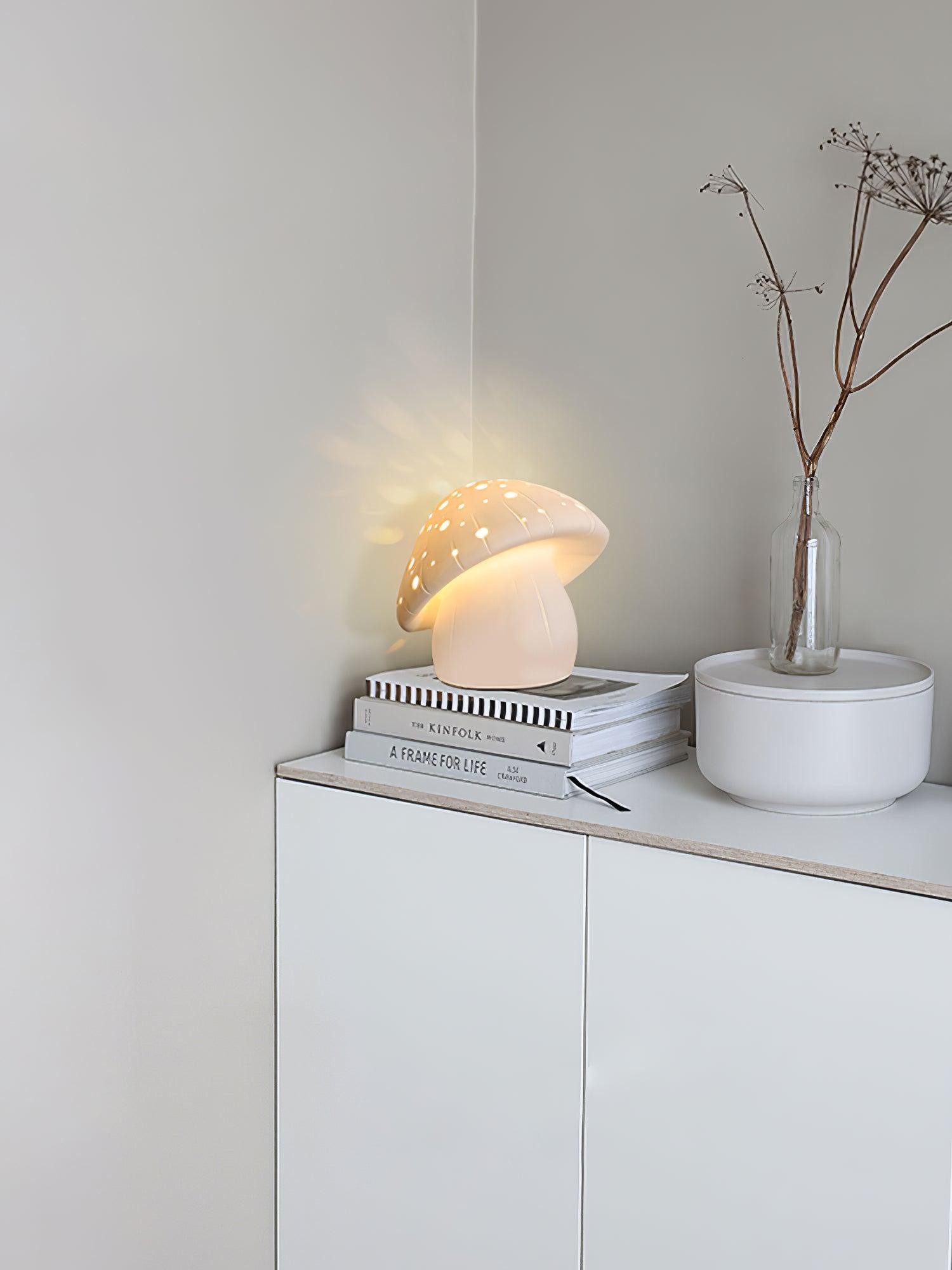 Cartoon Mushroom Skeletonized Table Lamp KL389