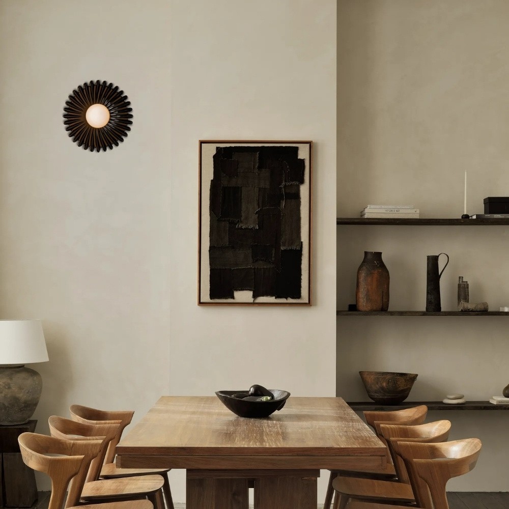 Sculptural Ceramic Wall Sconce – Opal Globe Sconce with Ceramic Finish KL246