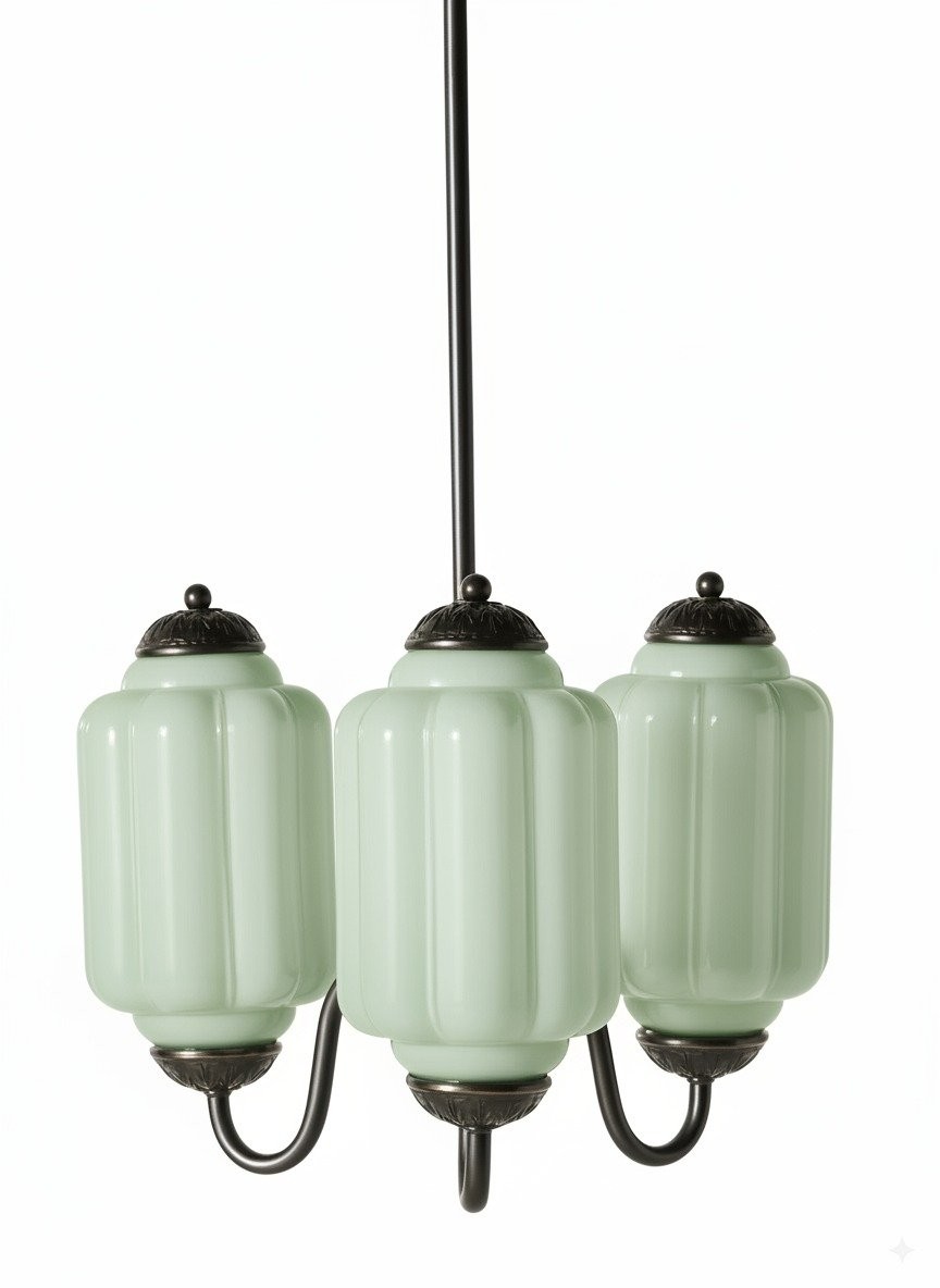 Eloise Vintage Glass Pumpkin Pendant Light - Decorative Lighting for Kitchen KL1453