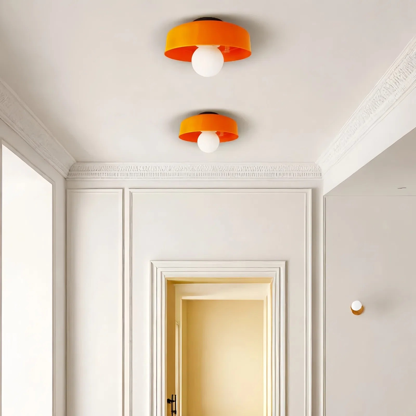Morandi Disc Orb Wall Ceiling Lamp