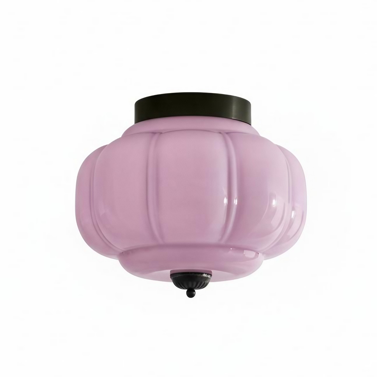 Eloise Retro Milk Glass Semi Flush Mount Ceiling Light KL859