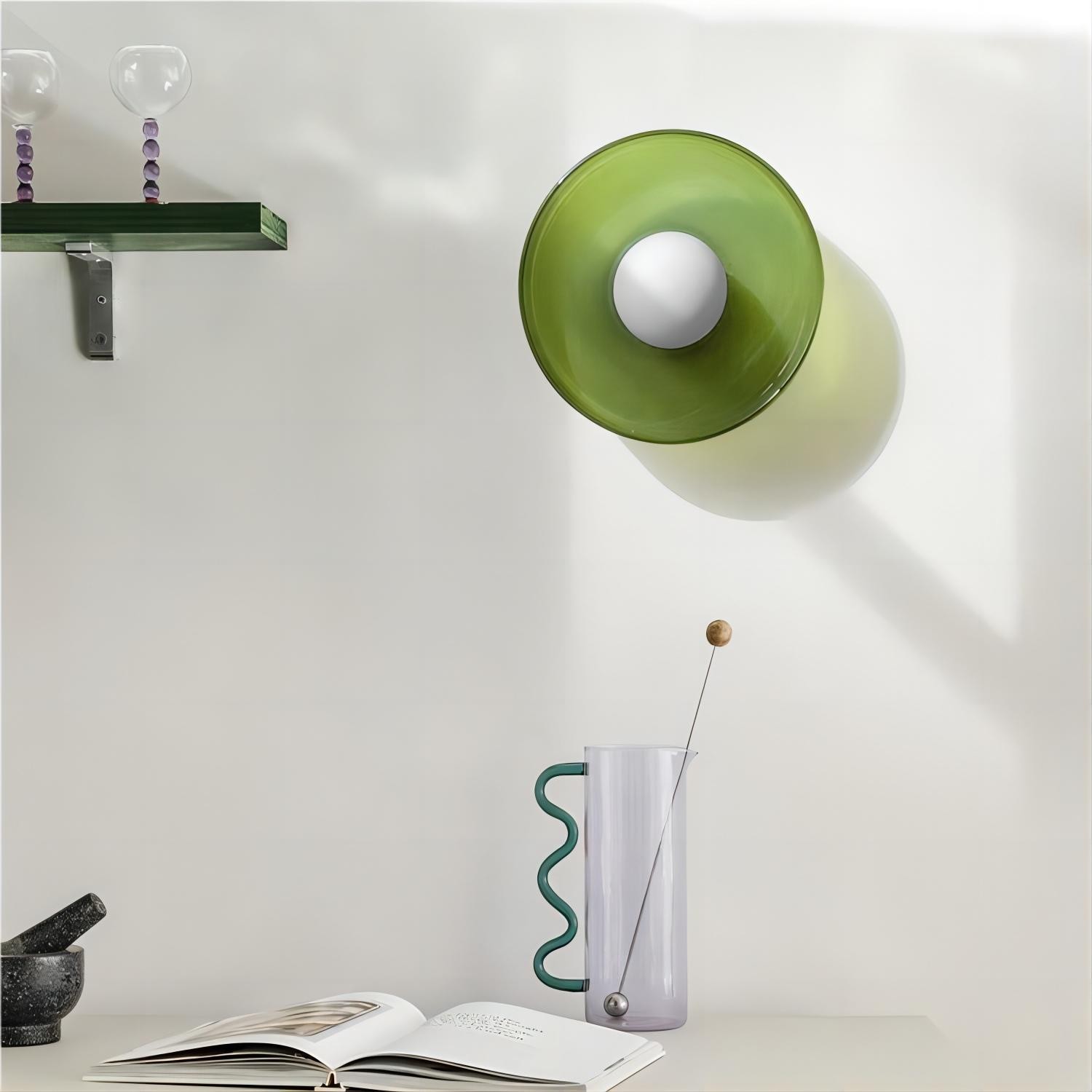 Morandi Disc Orb Wall Ceiling Lamp
