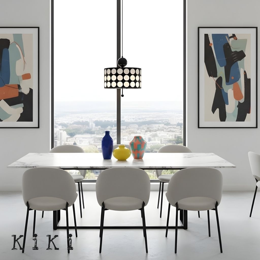 Graphic Checkered Pendant Light - Retro Chic Style for Dining Room and Kitchen Island KL341