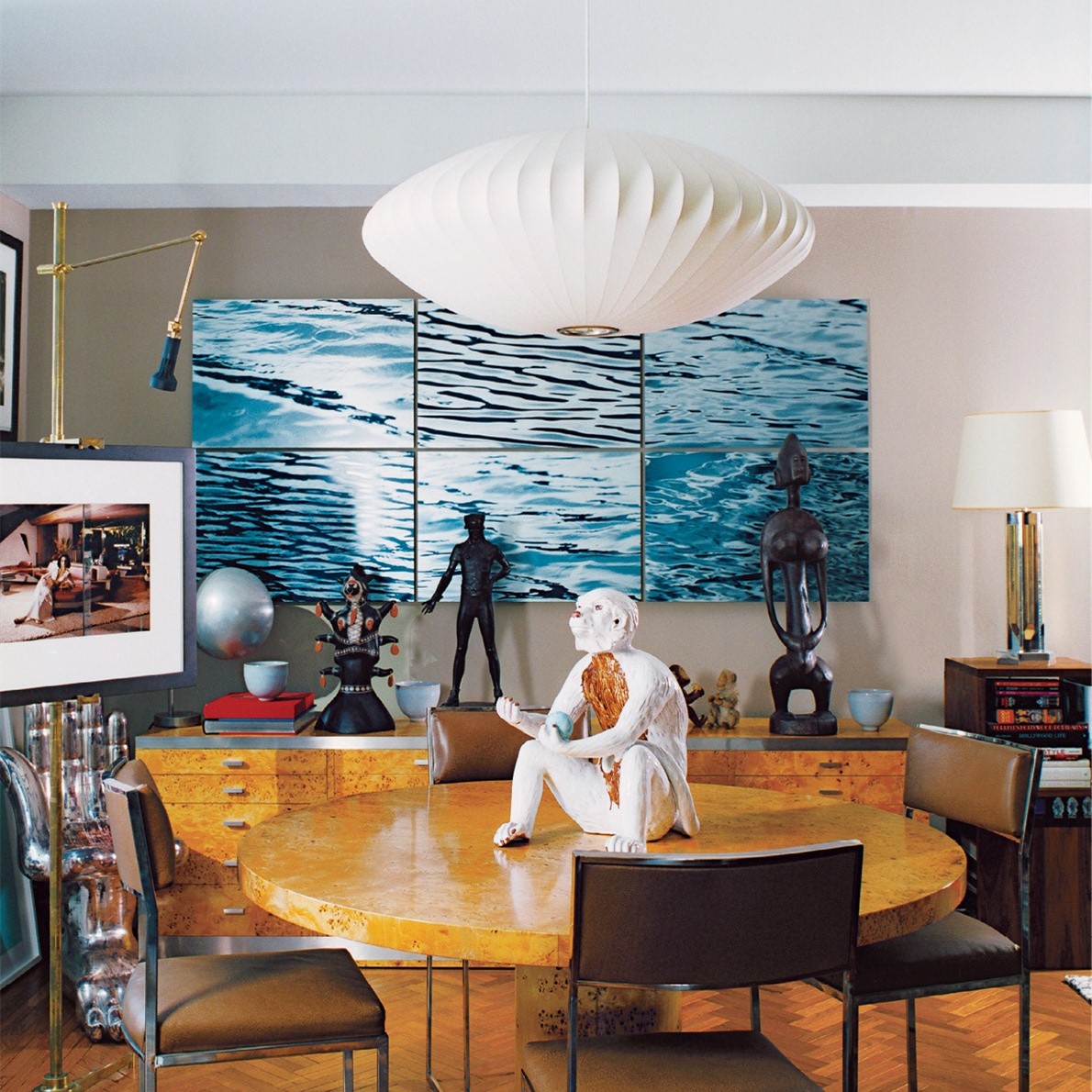 Lightweight Nelson Bubble Pendant Light - Modern Silk Pendant Light for Office or Lounge