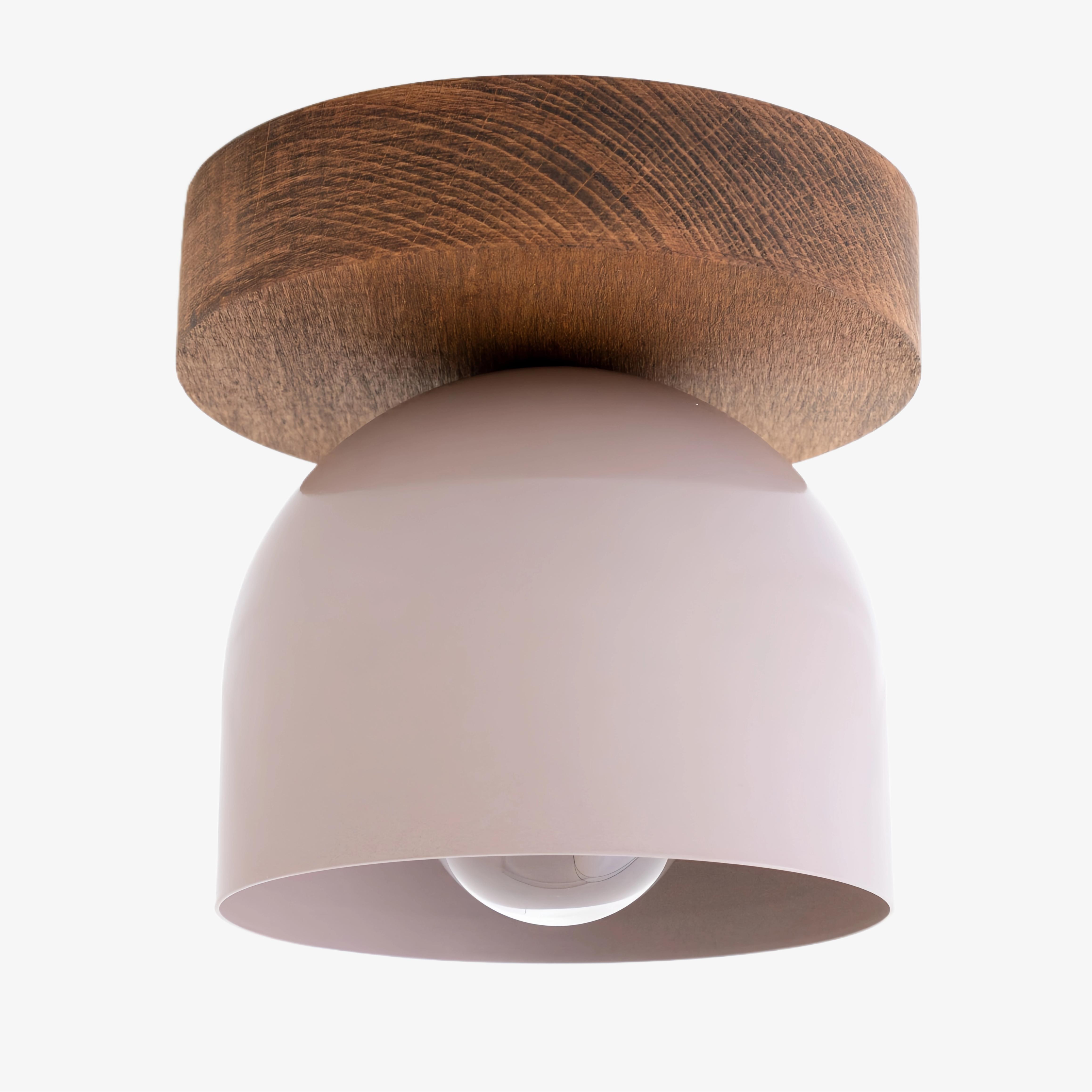 Metio Dome Modern Rustic Ceiling Light - Wooden and Metal Fusion KL1501