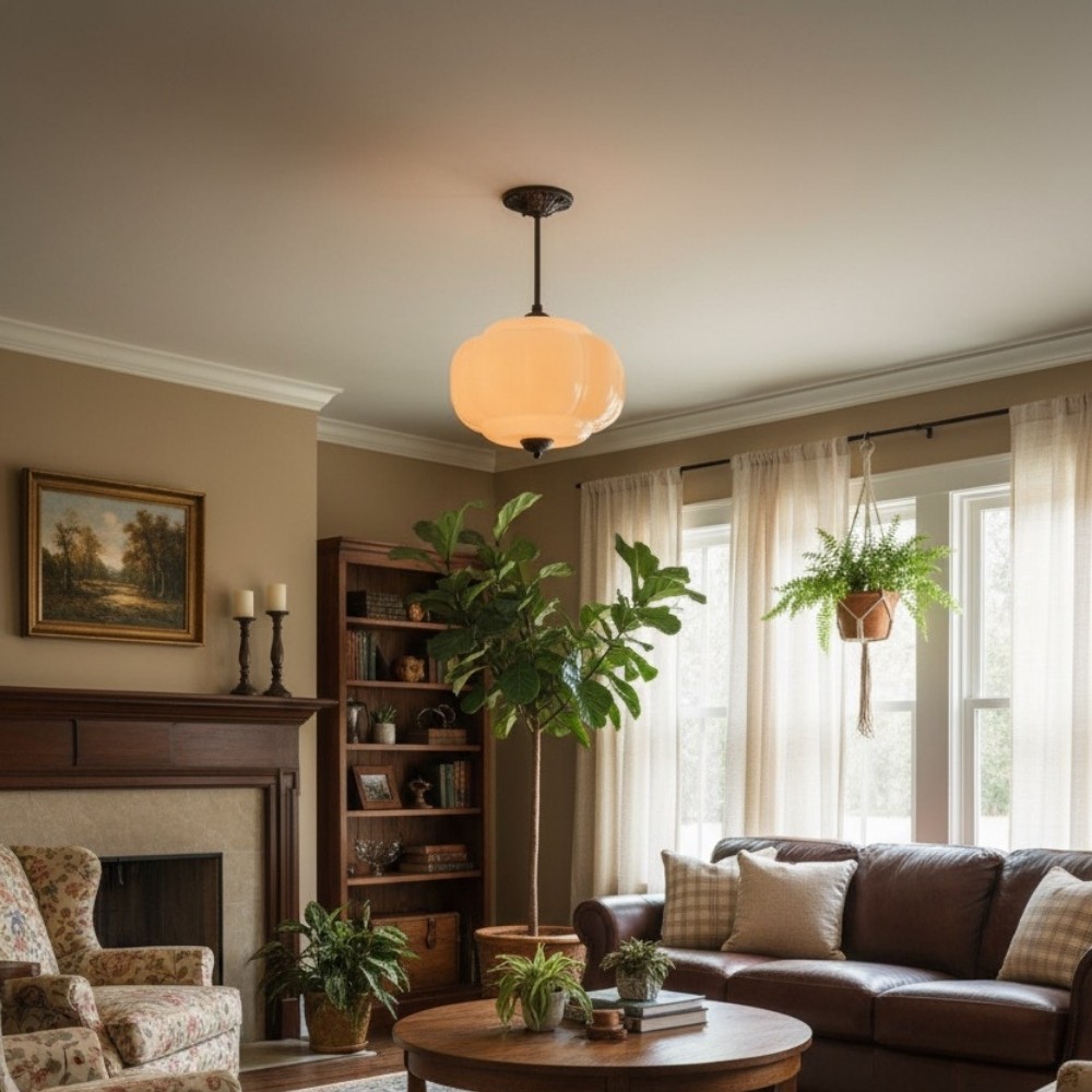 Retro Glass Eloise Pendant Light For Kitchen Island KL801