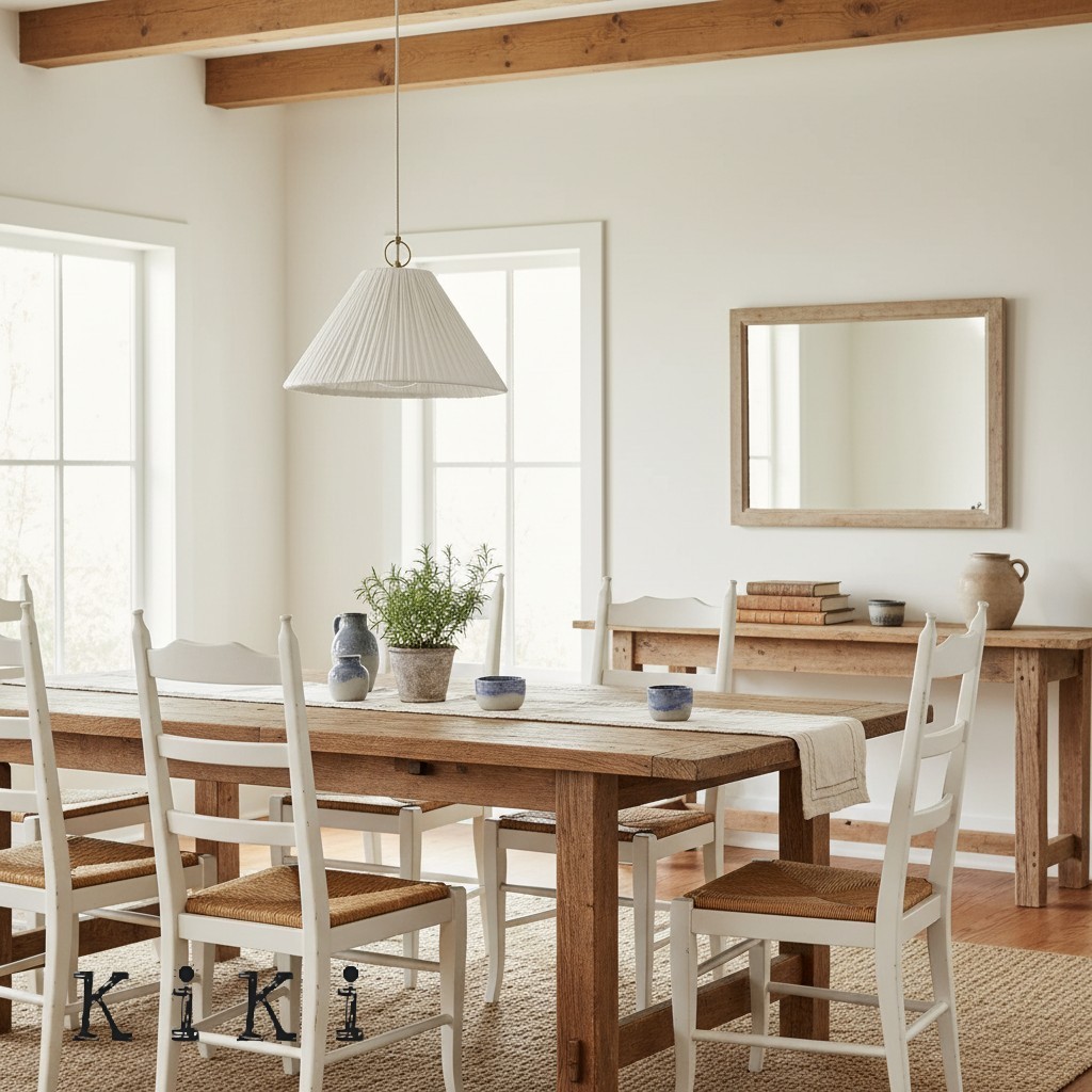 Linen Scalloped Pendant Light – Soft Pleated Fabric Shade Lamp For Kitchen & Dining KL1534