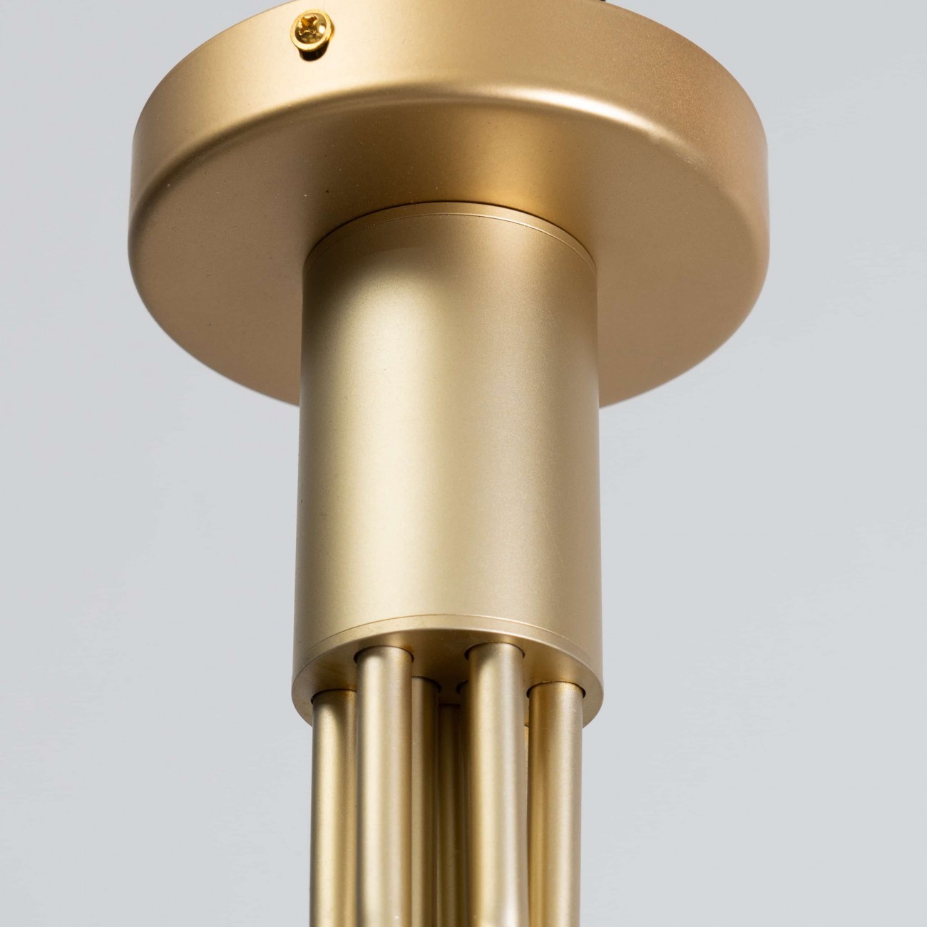9 Ball Gold Chandelier