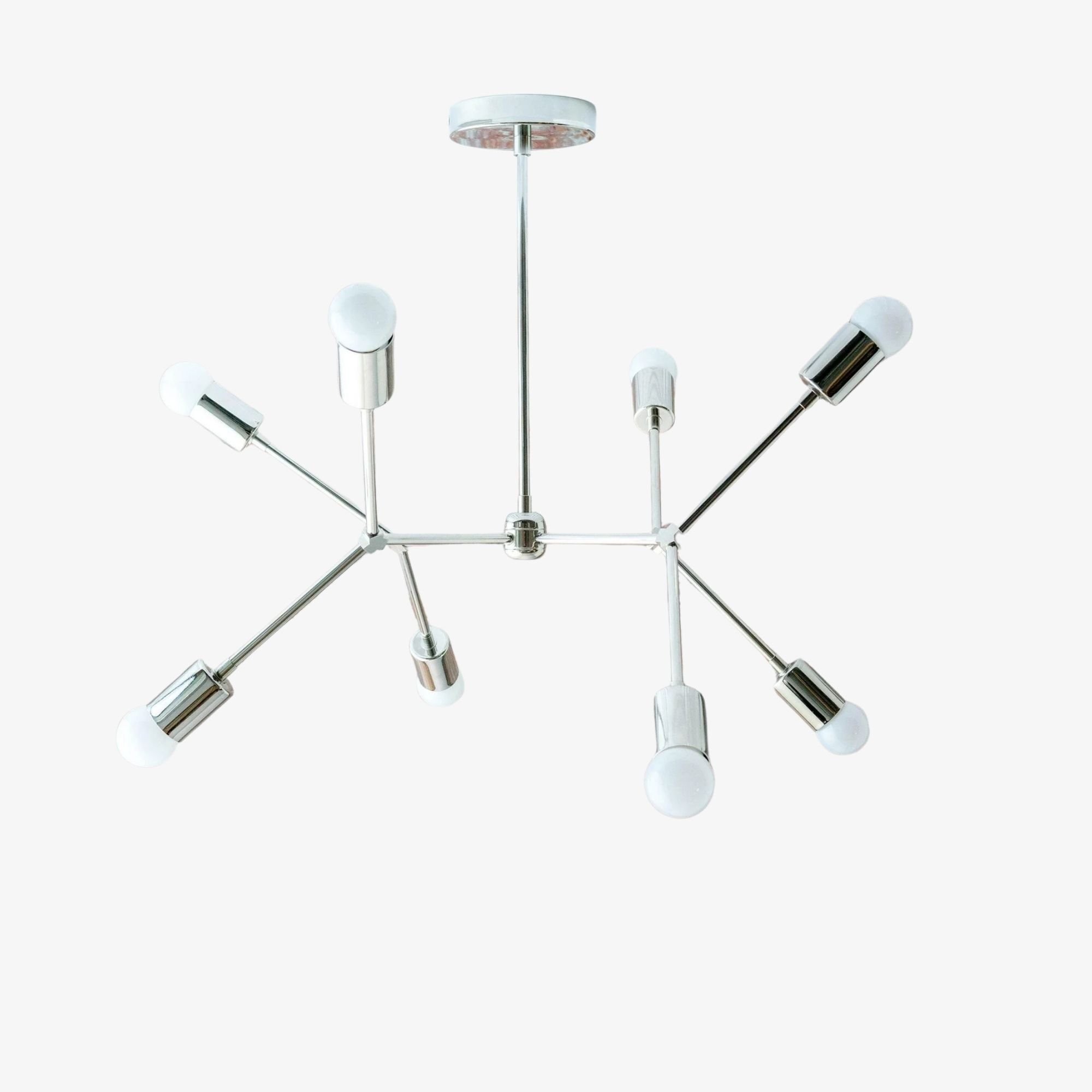 Mobilux Line Modern Geometric Chandelier - Brass Ceiling Light Fixture KL1410