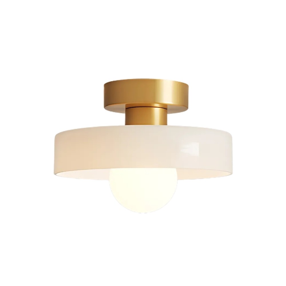 Stained Glass Flush Disc Orb Ceiling Light KL917