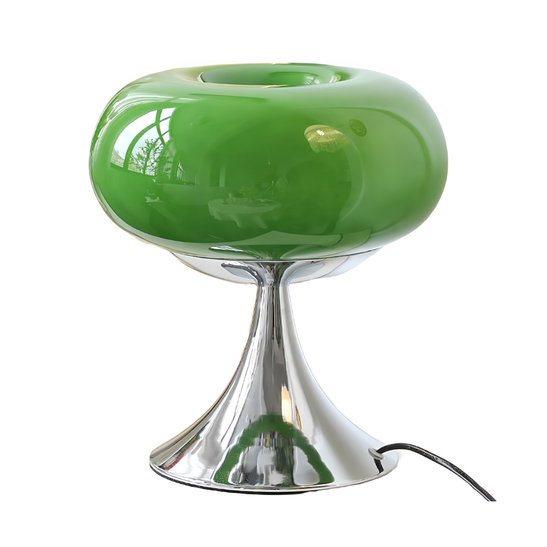 Lollora Apple Metal Glass Table Lamp - Soft Mood Lighting for Nightstand and Study KL128