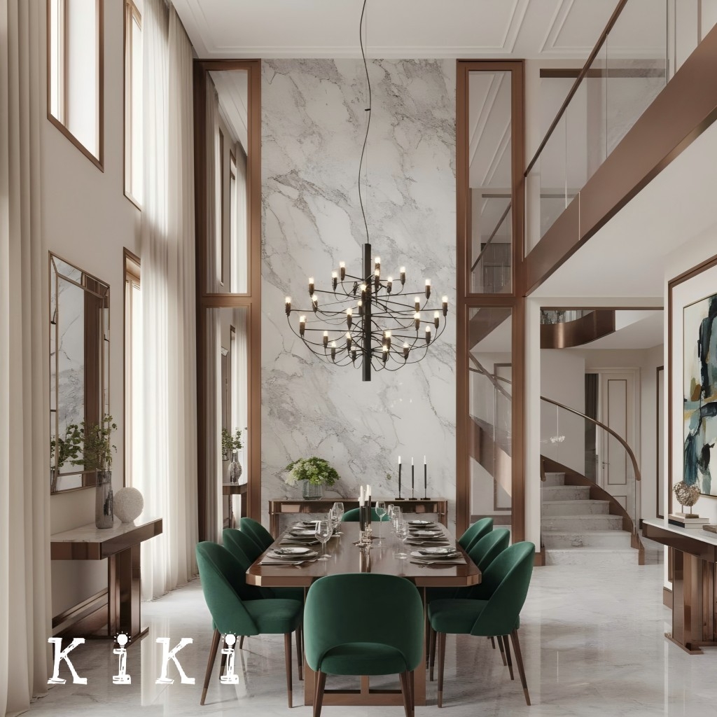 2097 Suspension Lamp - Sleek Multi-Head Chandelier For High Ceilings and Large Spaces