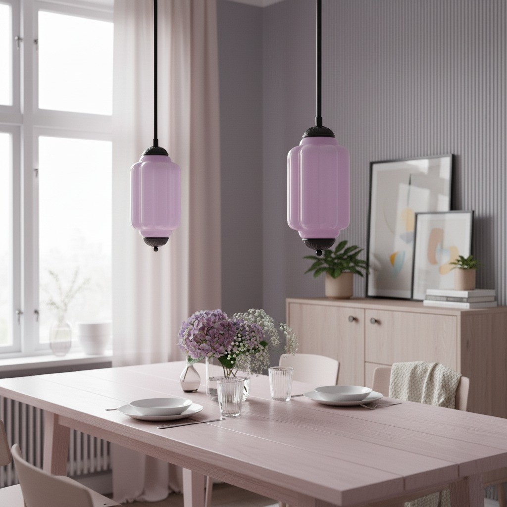 Eloise Simple Glass Irregular Lantern Pendant Lamp KL828