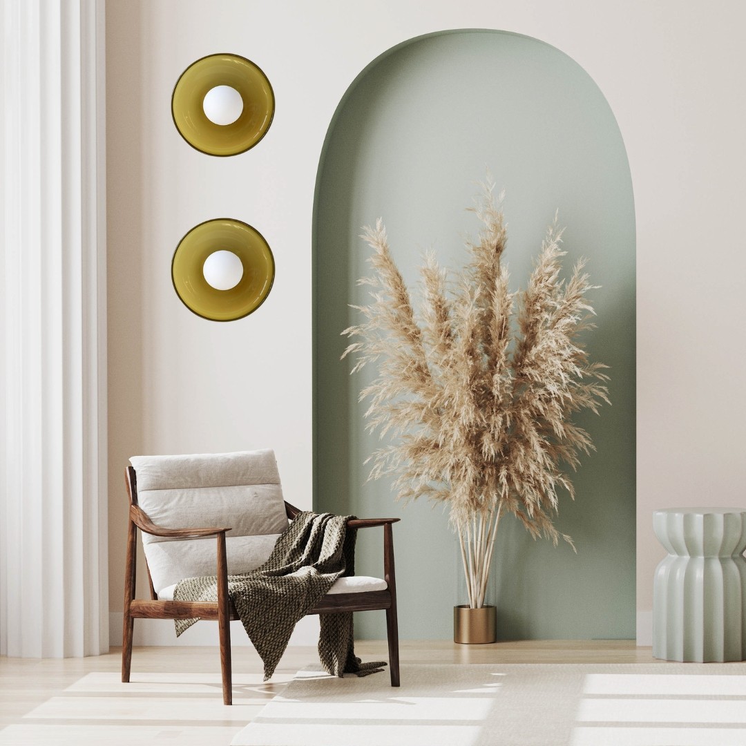 Morandi Disc Orb Wall Ceiling Lamp