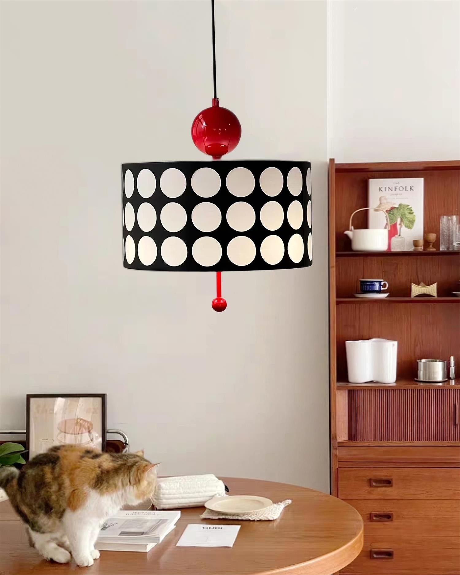 Graphic Checkered Pendant Light - Retro Chic Style for Dining Room and Kitchen Island KL341