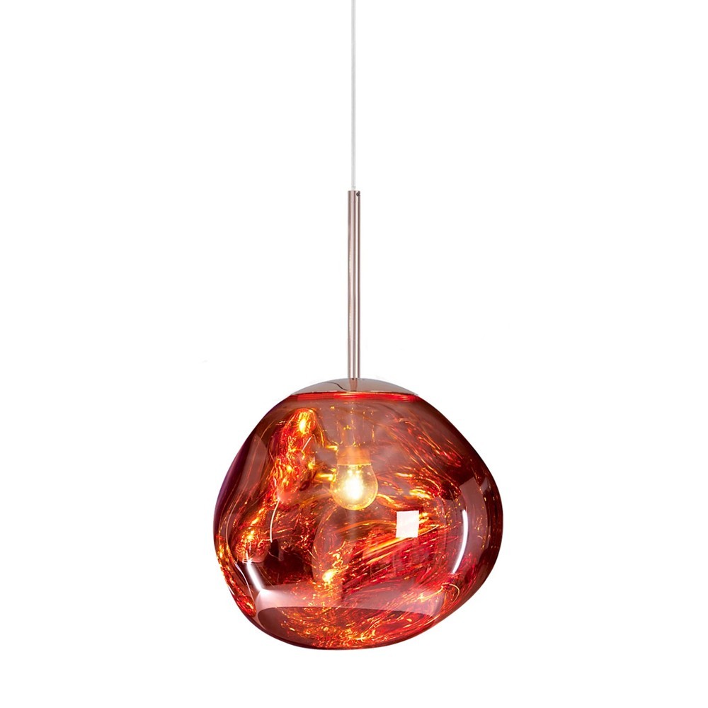 Glass Melt Pendant Light - Artistic Molten Pendant Light For Living Room And Dining Room