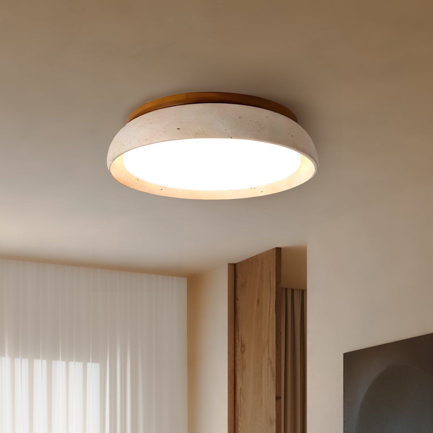 Modern Scandinavian Travertine Ceiling Light KL1556
