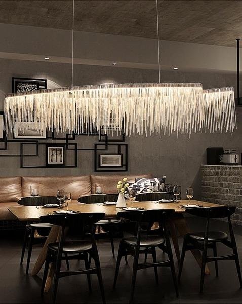 Aluminum Chain Chandelier