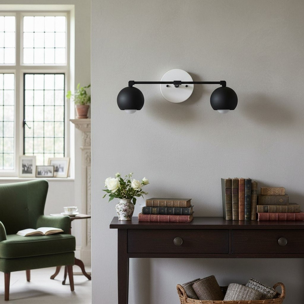 Metio Dome Decorative Vanity Light - Classic Orb Shade Bathroom Wall Lamp KL1424