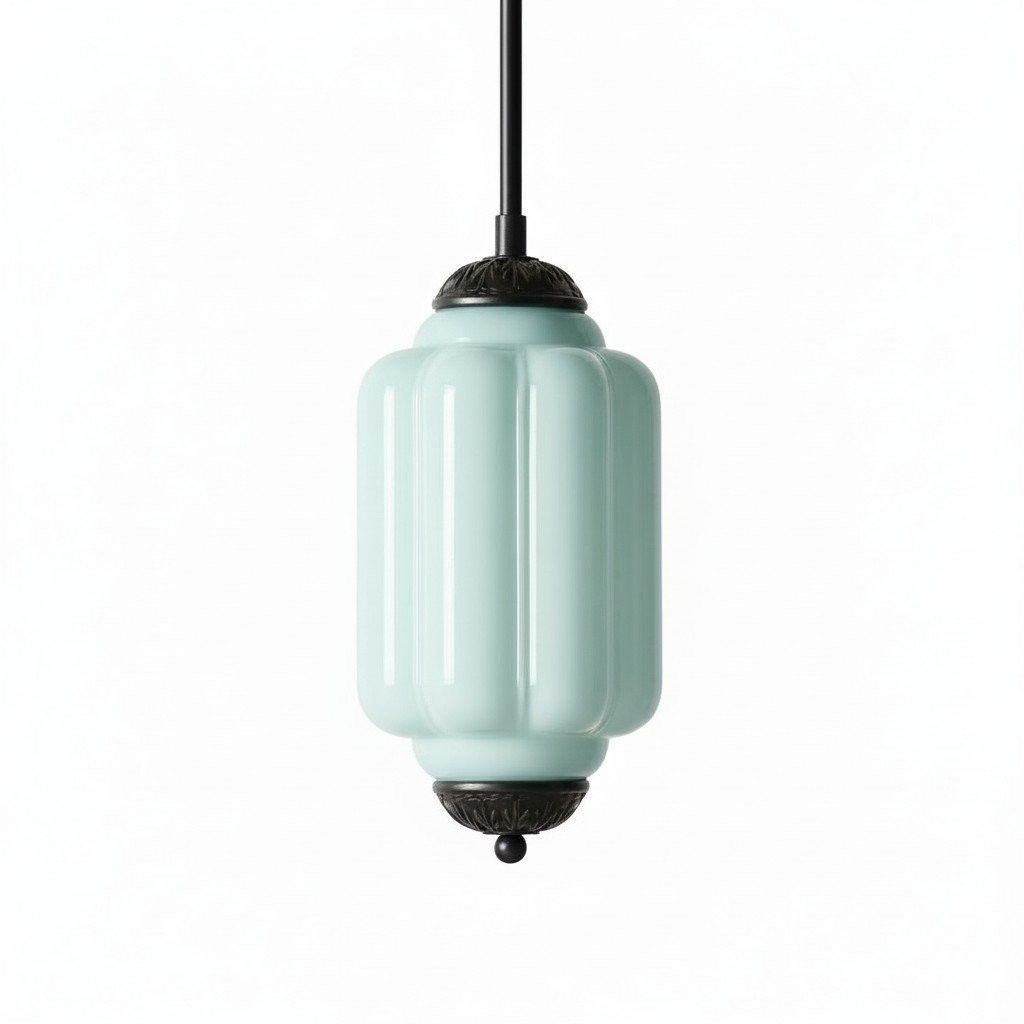 Eloise Vintage Glass Pumpkin Pendant Light - Decorative Lighting for Kitchen KL1453