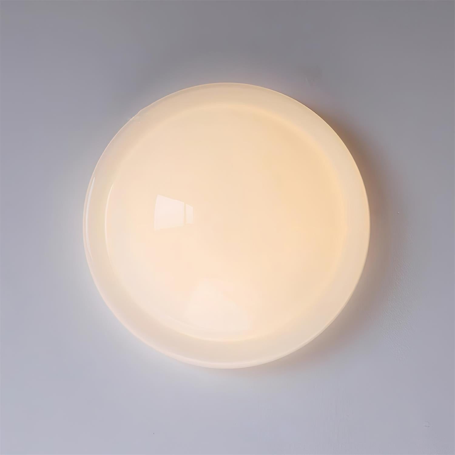 Modern Miminalist White Glass Led Ceiling Lamp KL209