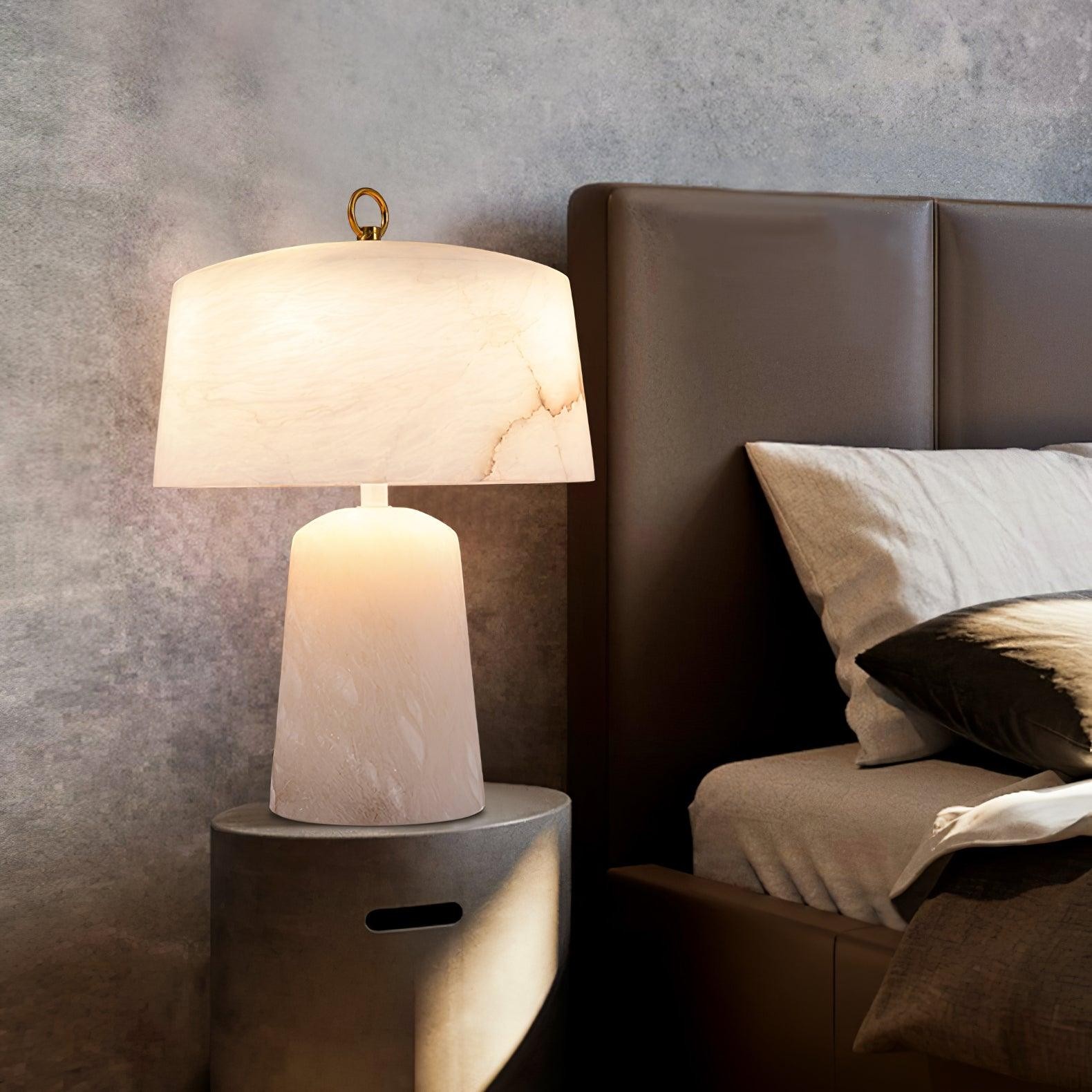 Light Luxury Style Marble Stone Table Lamp KL223