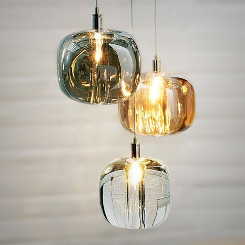 Spherical Glass Shade Chandelier