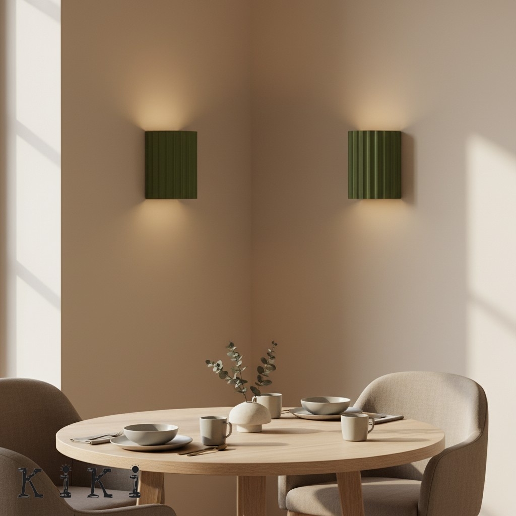 Textured Resin Wall Lamp - Contemporary Style Light for Bedroom or Hallway KL60