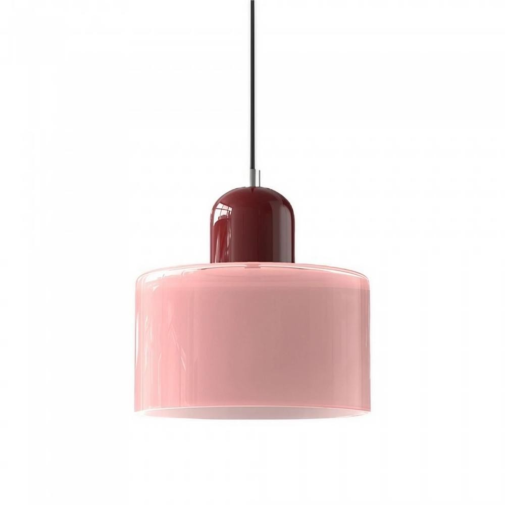 Morandi Cylinder Stained Glass Pendant Light KL17