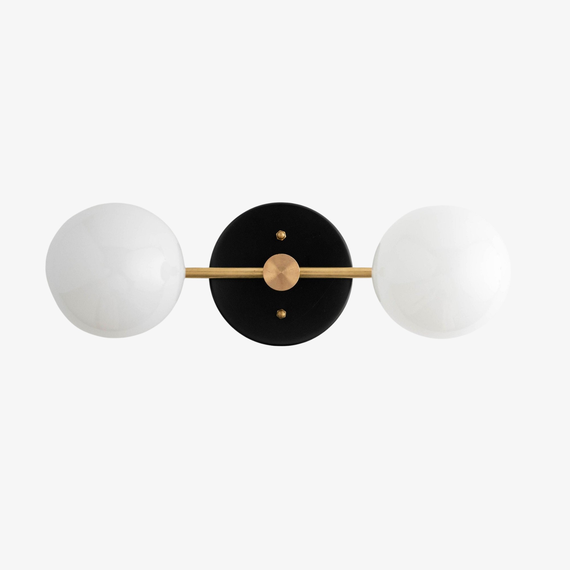 Glorica Glass Vanity Light - Modern Brass Wall Sconce for Bathroom Style KL1422