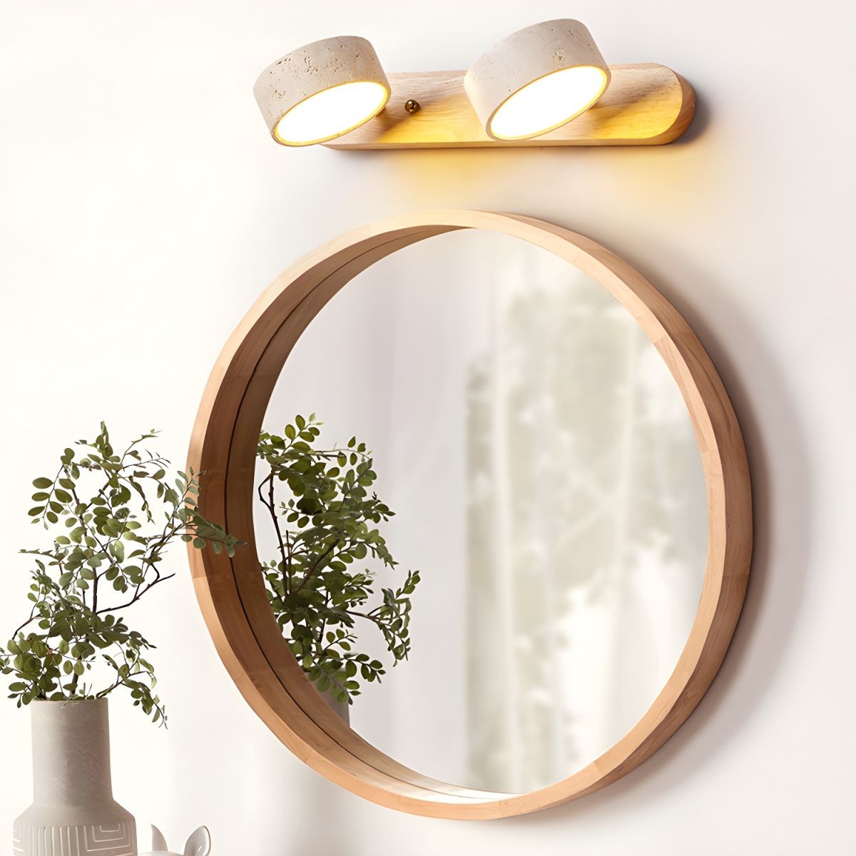 Minimalist Multi Light Travertine Wall Sconce KL892