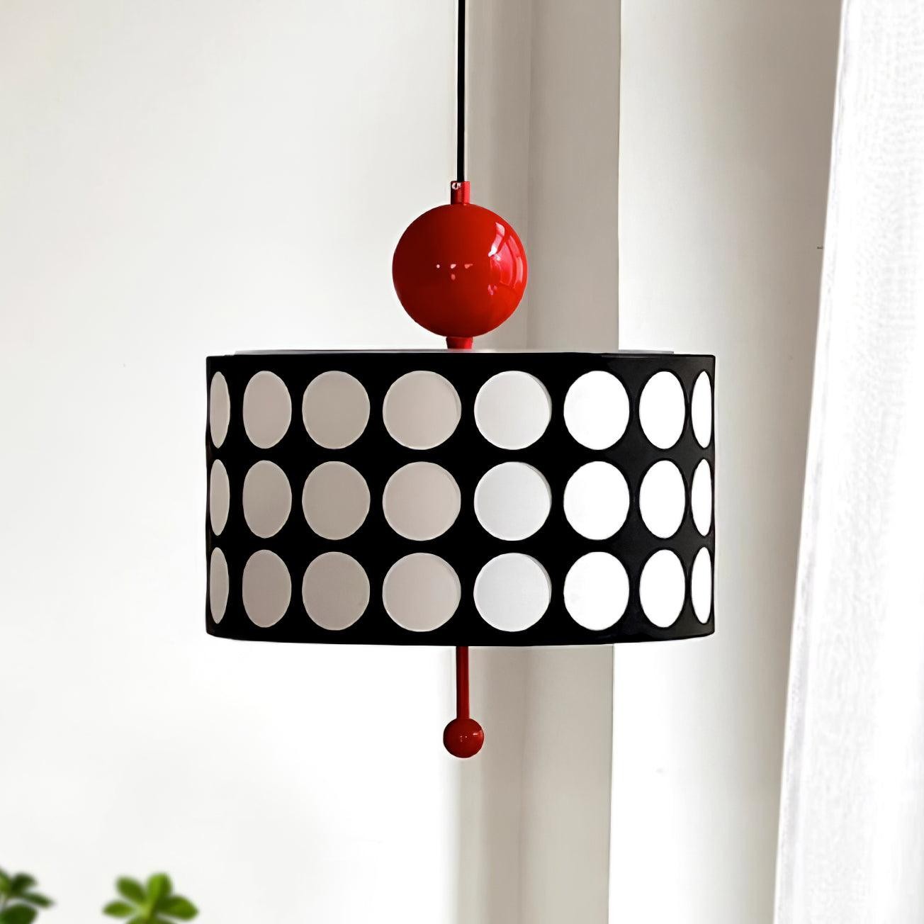 Graphic Checkered Pendant Light - Retro Chic Style for Dining Room and Kitchen Island KL341