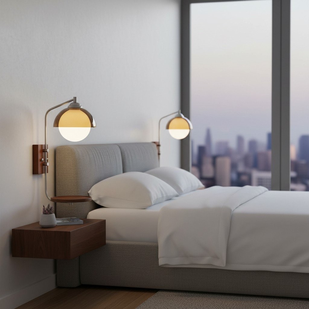 Afterglow Contemporary Wall Lamp with Wood Texture Base - Ambient Lighting for Hallway and Entryway KL2149