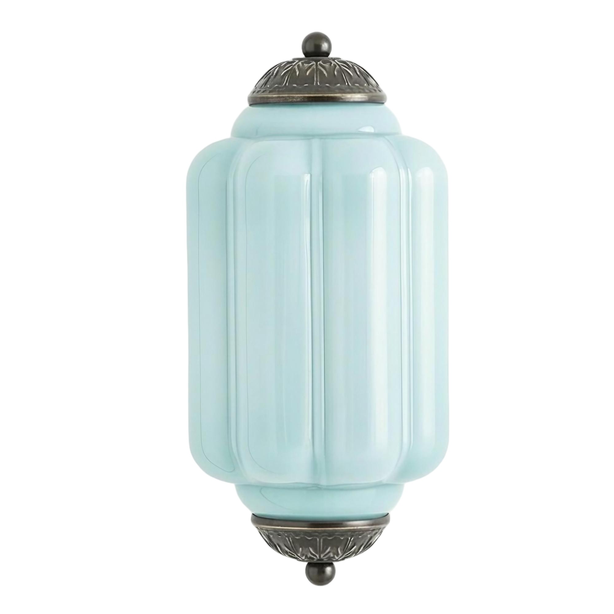 Eloise Long Pumpkin Retro Glass Recessed Wall Lamp KL857