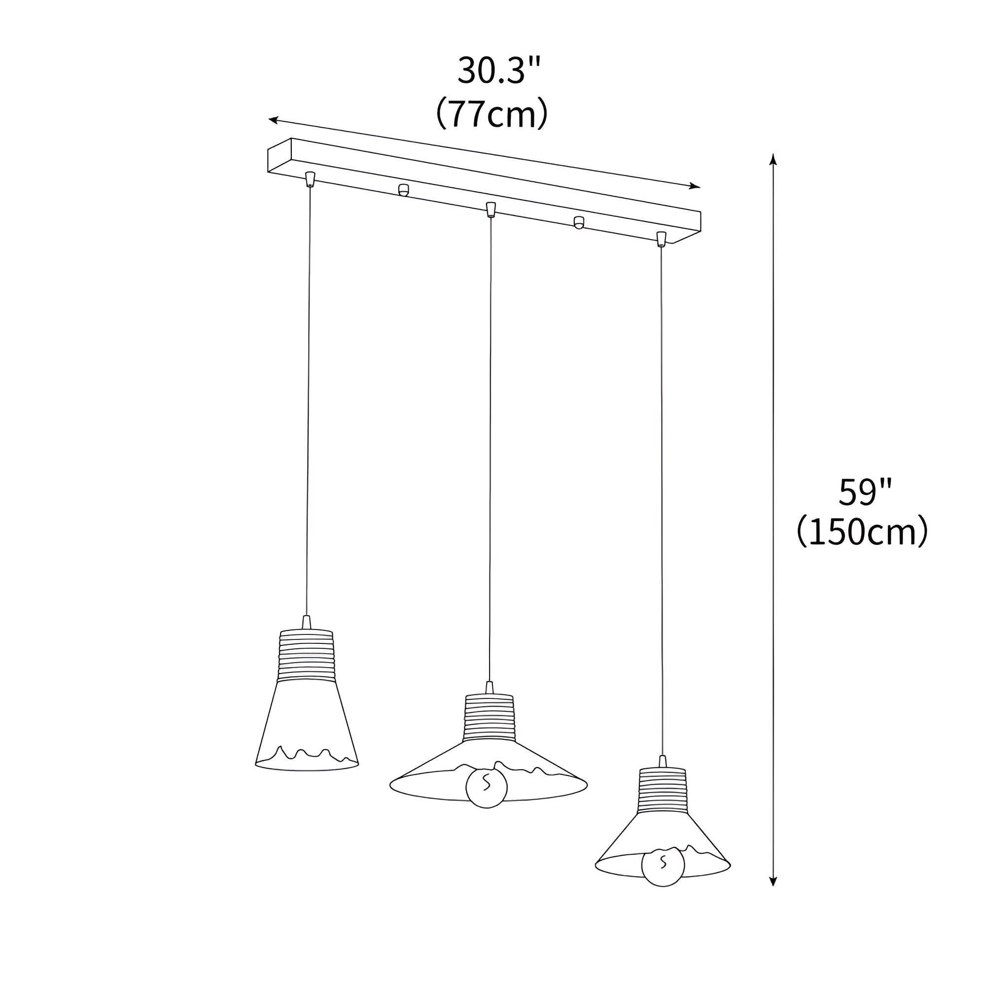 Nordic Hemp Rope Glass Pendant Light D938