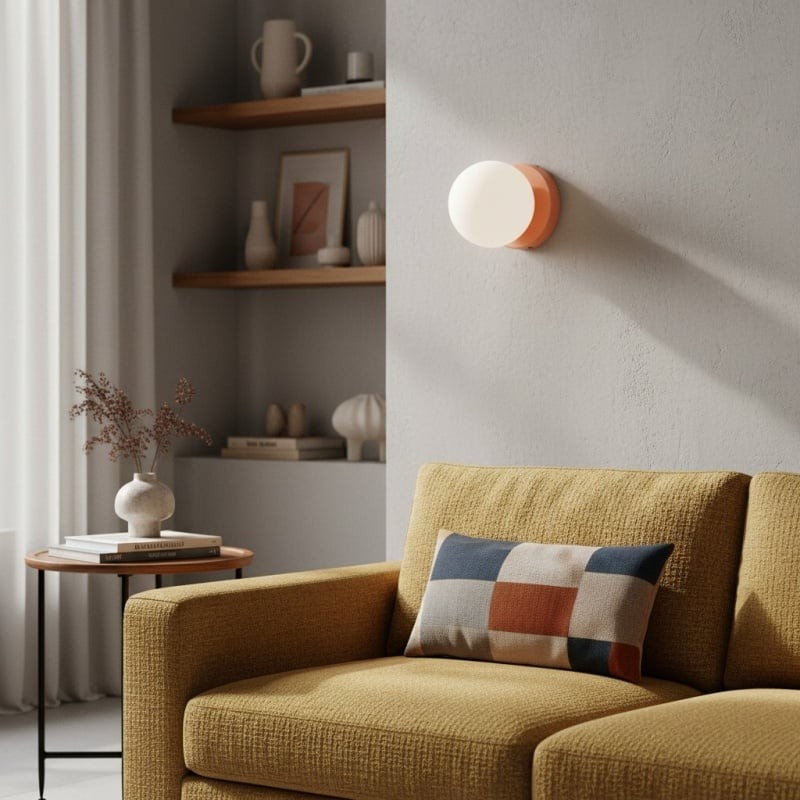 Nuevola Modern Glass Metal Wall Light - Artistic Accent Sconce for Cozy Nooks KL2089