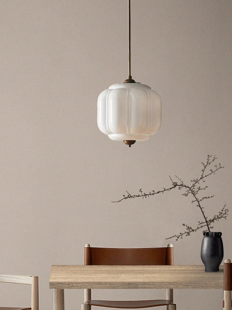 Vintage Eloise Opal Glass Pendant Light KL926