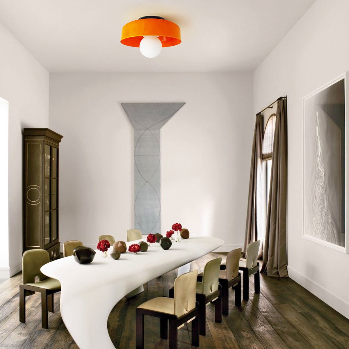 Morandi Disc Orb Wall Ceiling Lamp