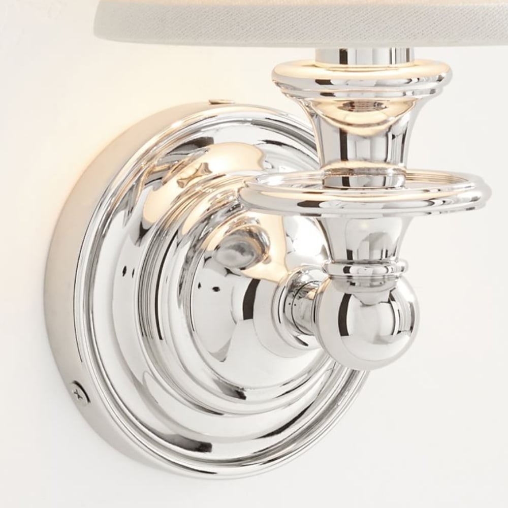 Kalvora Classic Sculpted Wall Sconce – Fabric Shade Sconce For Indoor Accent Lighting KL1162