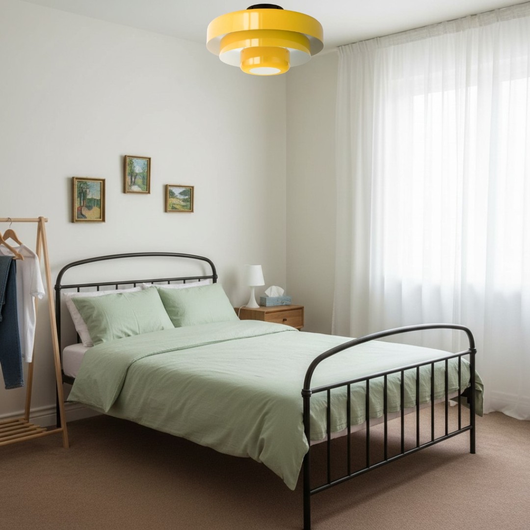 Three-Tier Bauhaus Ceiling Lamp - Bold Colors Ceiling Light for Bedroom or Lounge KL885