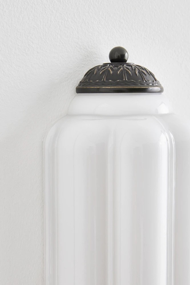 Eloise Long Pumpkin Retro Glass Recessed Wall Lamp KL857
