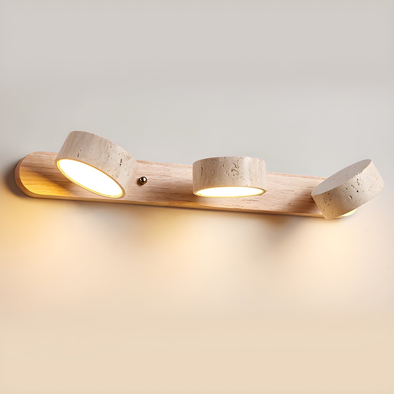 Minimalist Multi Light Travertine Wall Sconce KL892