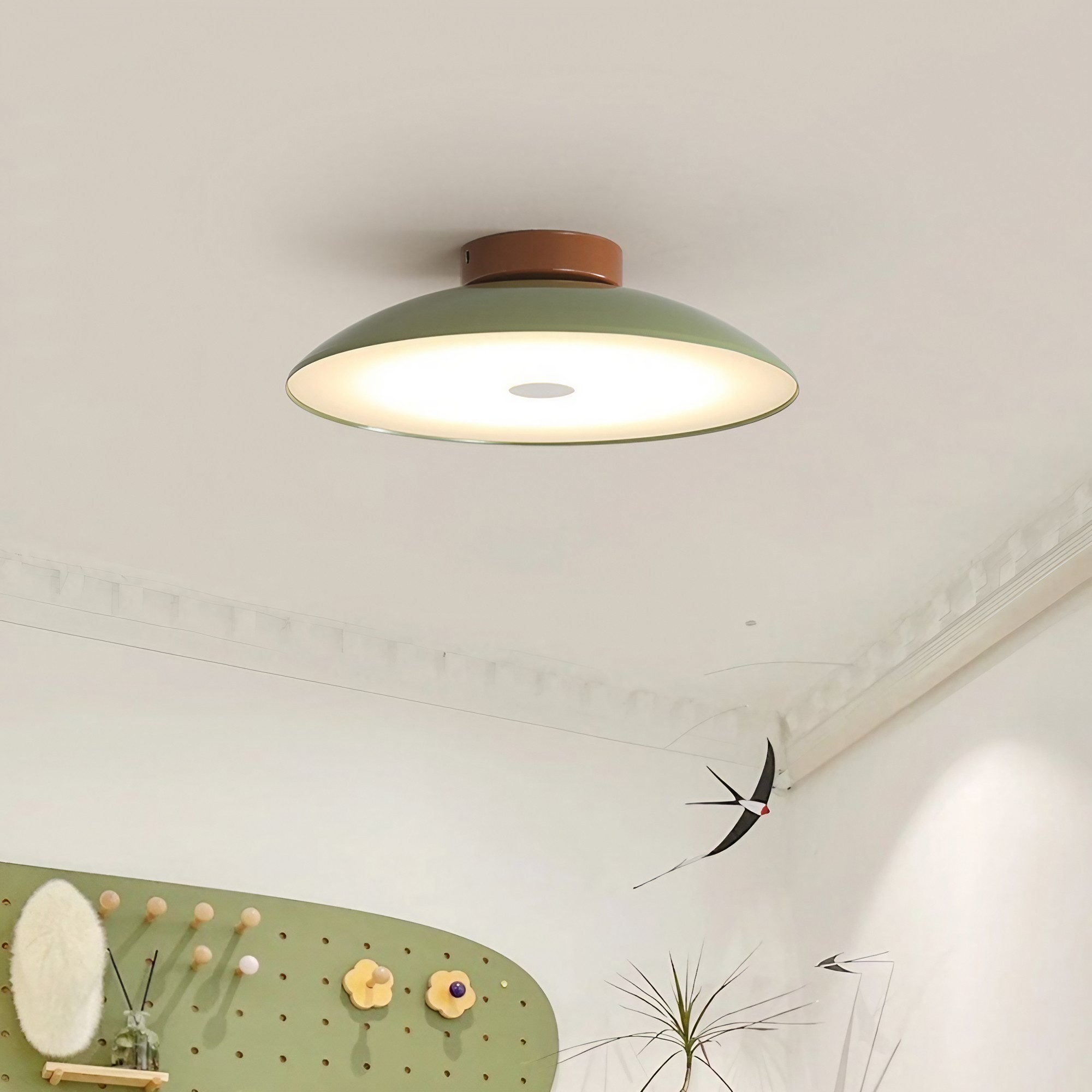 Nordic Cream Led Iron Aisle Ceiling Light KL194