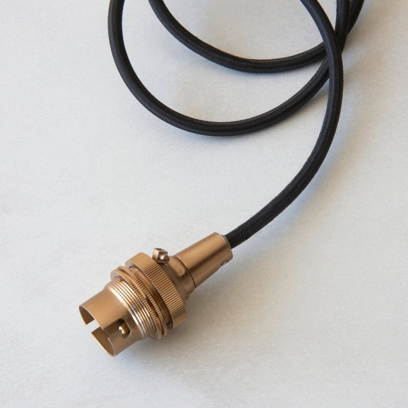 Plaitar Modern Brass Pendant Light - Minimalist Pendant Lamp with Braided Cord for Hallways KL1947