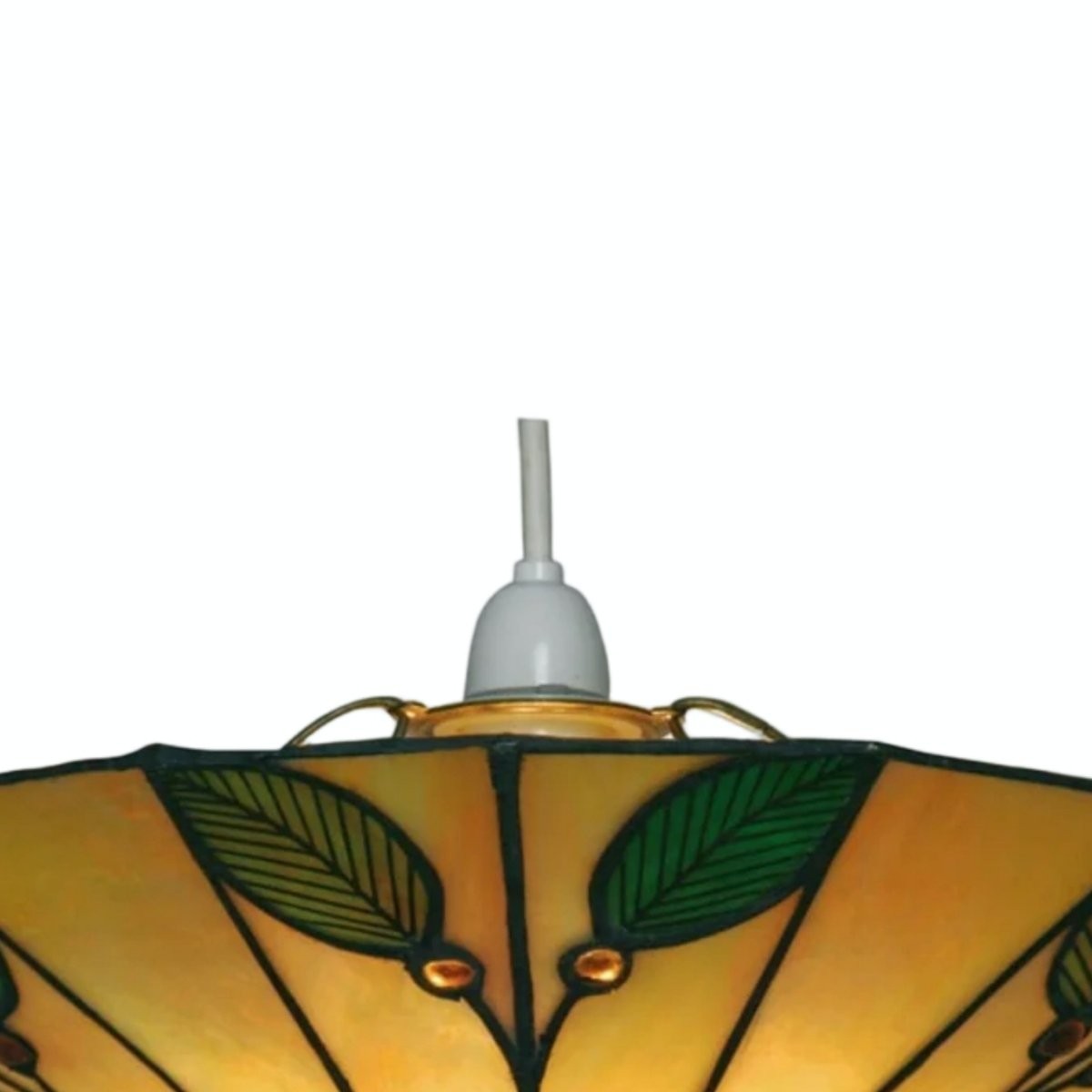 TF Harken Stained Glass Pendant Lamp - Elegant Nature Inspired Pendant Light for Kitchen Island KL1779